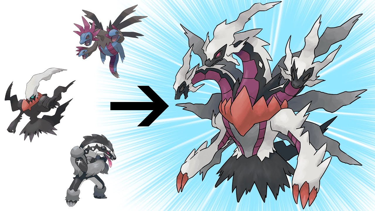 POKÉMON FUSION I DESIGNED | Darkrai x Hydreigon x Obstagoon and more | OFishPS