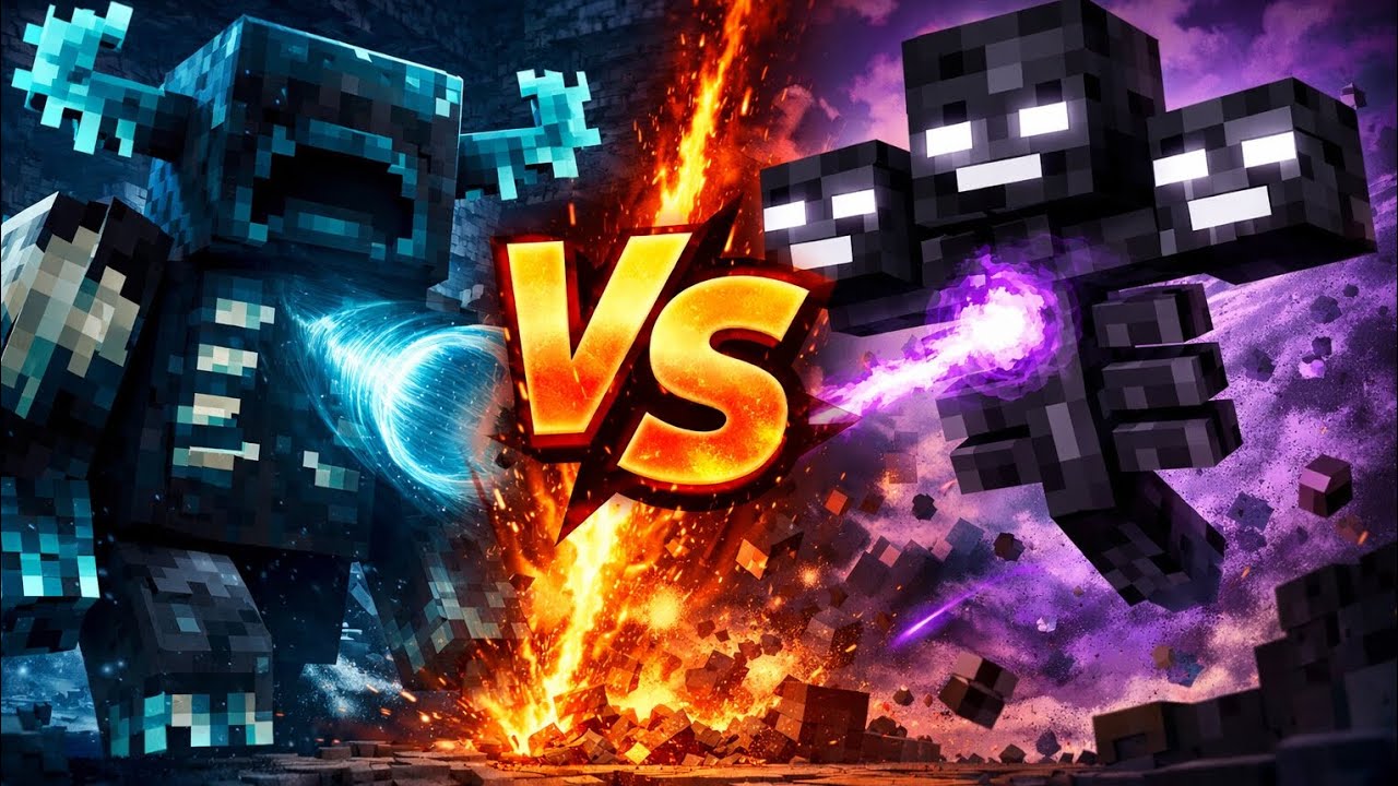 Warden vs wither in pocket addition 😱 who is stronger? 