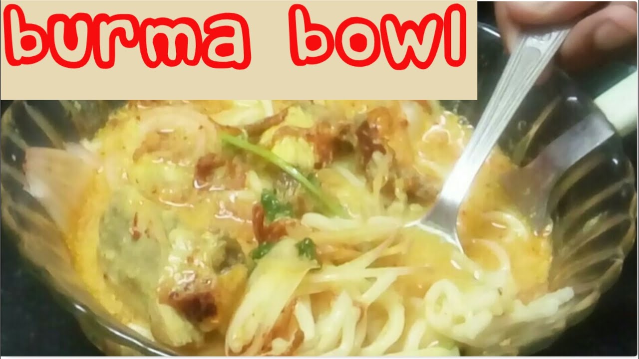 Burmese khow suey / ohno-khow suey / Coconut chicken Broth noodles /  Authentic burma dish in tamil