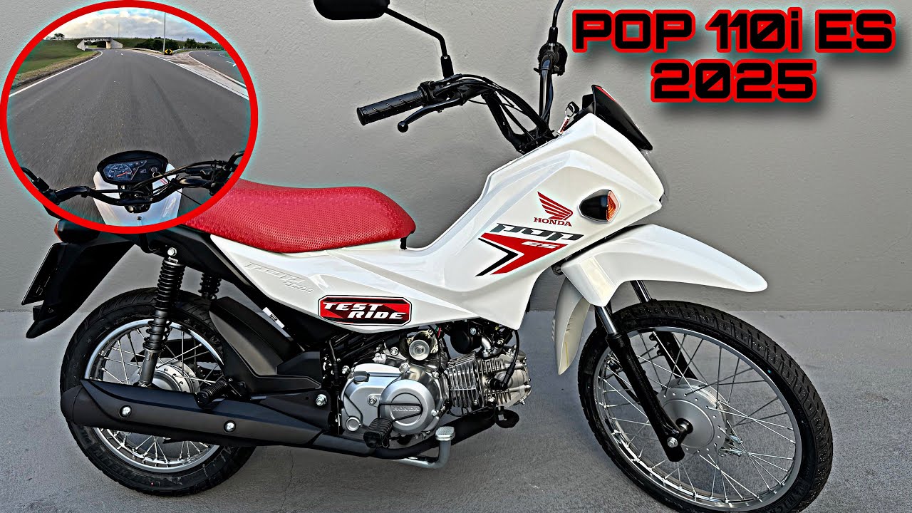 TESTE RIDE NOVA HONDA POP 110i ES 2025 -  VERDADEIRO TANQUE DE GUERRA?