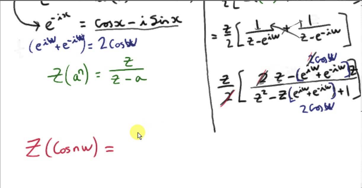 Z   Transforms - Linearity Property, Hyperbolic and Trigonometric Functions