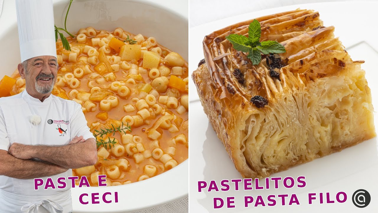 Pasta e Ceci y Pastelitos con Arguiñano ¡MENÚ DE ESCÁNDALO!