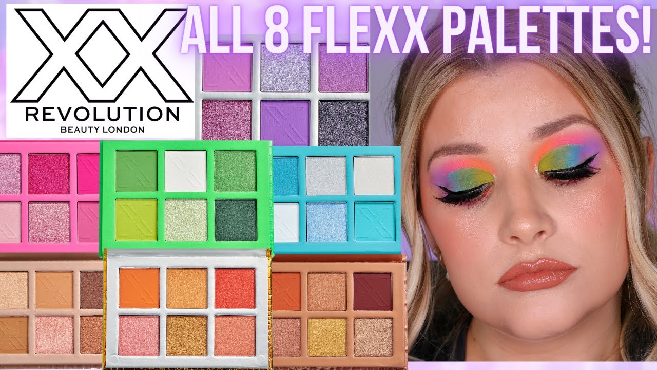 XX REVOLUTION FLEXX EYESHADOW PALETTES REVIEW, SWATCHES & TUTORIALS! | ALL 8 PALETTES