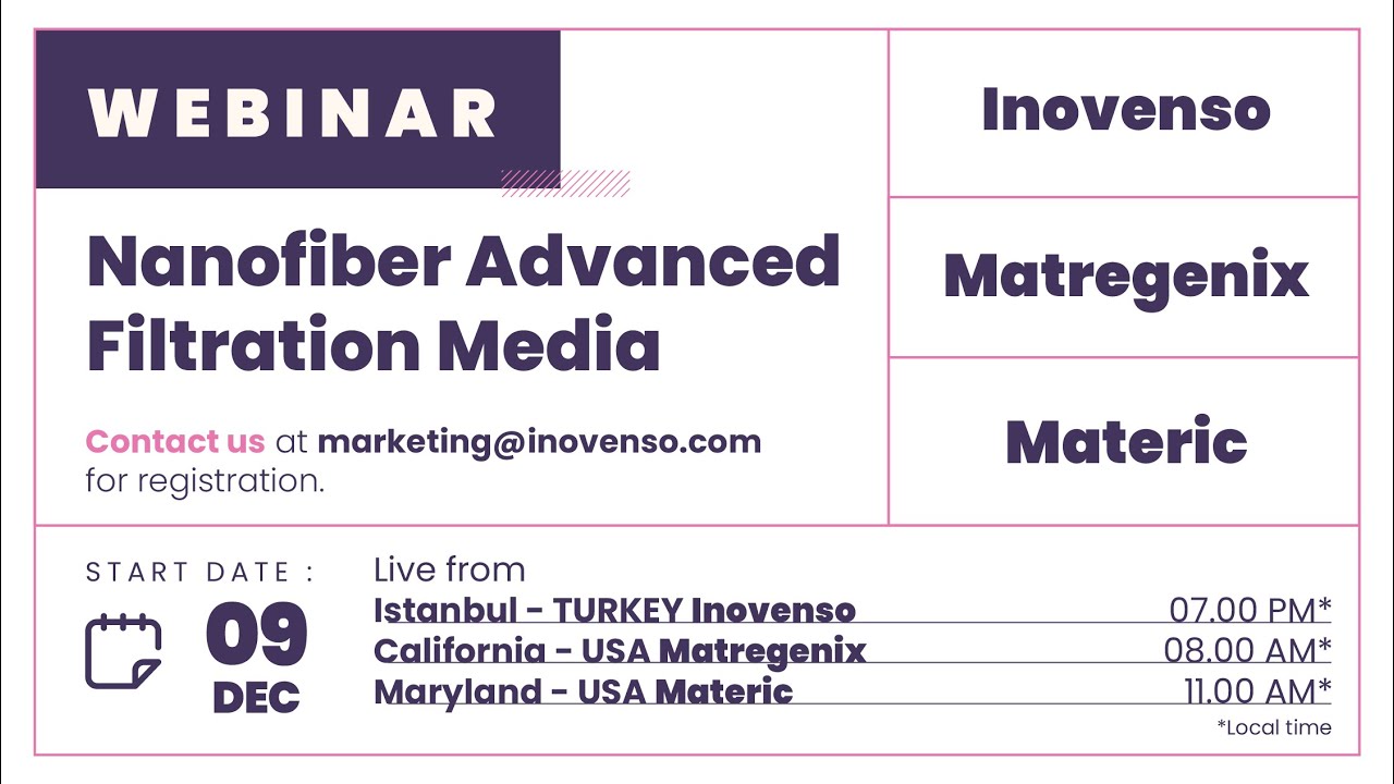 Webinar: Nanofiber Advanced Filtration Media