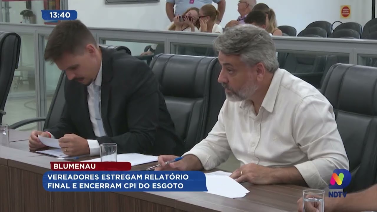 Blumenau: vereadores entregam relatório final e encerram CPI do Esgoto