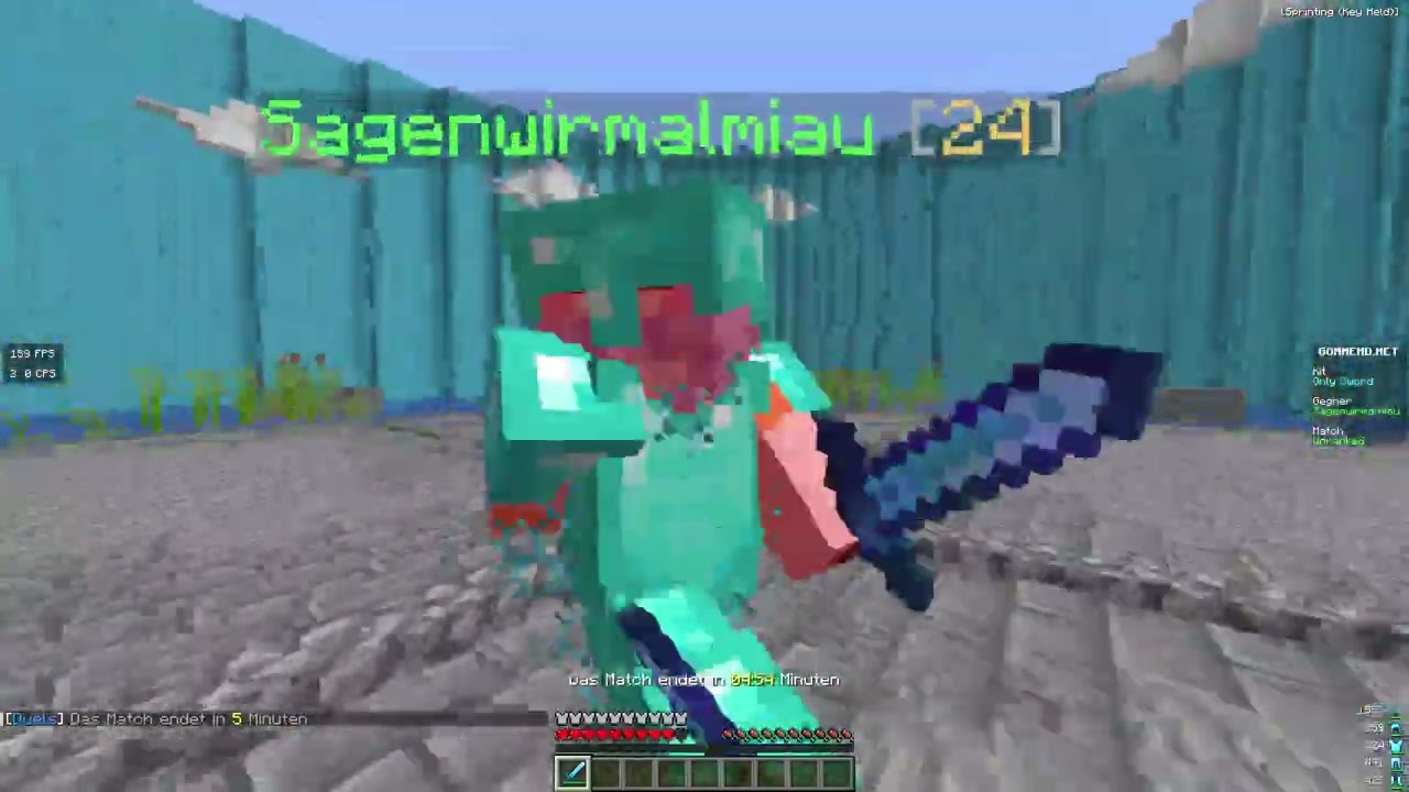 Mein Aufwärm Training in Minecraft