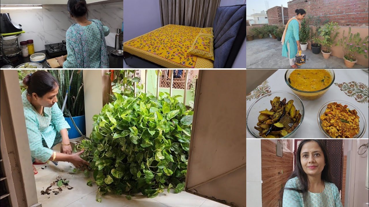 बहुत कम budget में bedroom का look change हो गया - Morning to evening routine