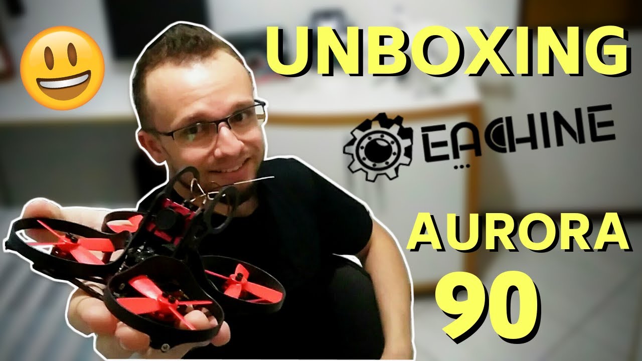 Micro FPV Racing BOM E BARATO AURORA 90 - Unboxing em PORTUGUÊS [ Banggood ]