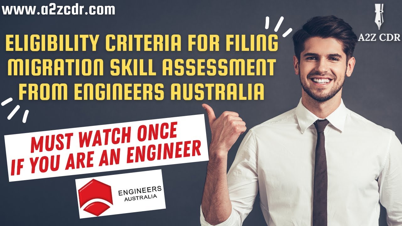ENGINEERS AUSTRALIA CDR SKILL ASSESSMENT ELIGIBILITY CRITERIA