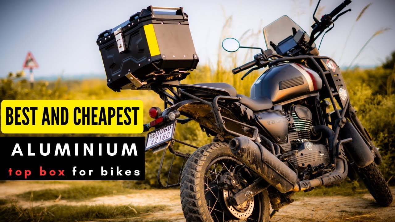 Best BUDGET TOP BOX for BIKES TOURING | INSTALLATION | Yezdi ADVENTURE
