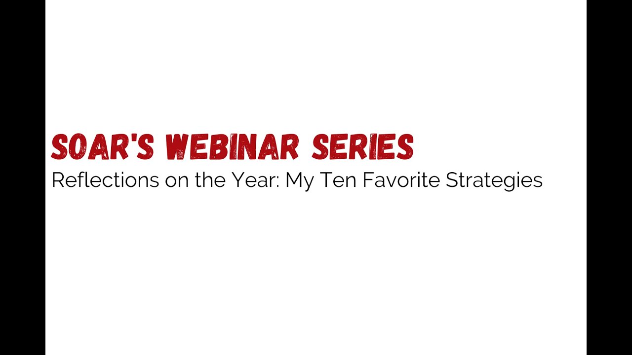SOAR Webinar with Big John: Reflections on the Year, My 10 Favorite Strategies   Dec 17 2025