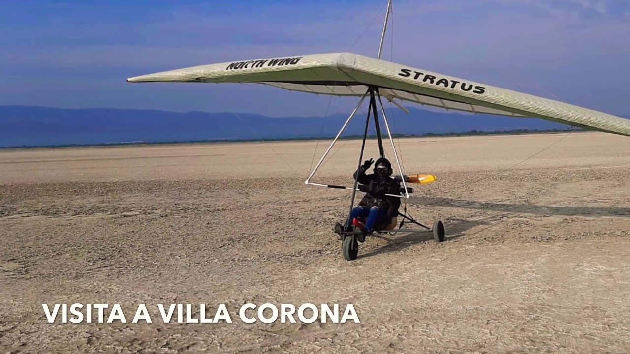 Trike flight to Villa Corona Lake on north wing ATF microlight