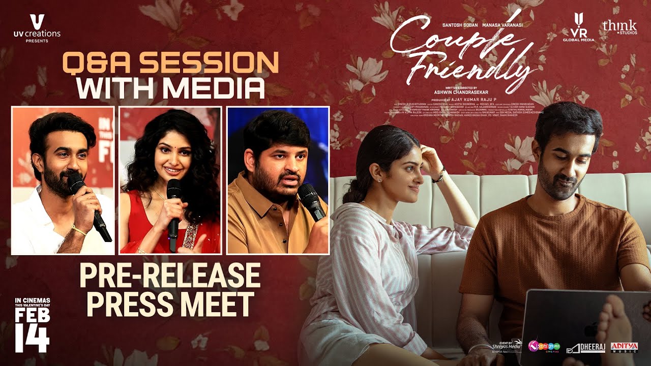 Couple Friendly Q&A Session with Media | Pre Release Press Meet | Santosh Soban | Manasa Varanasi
