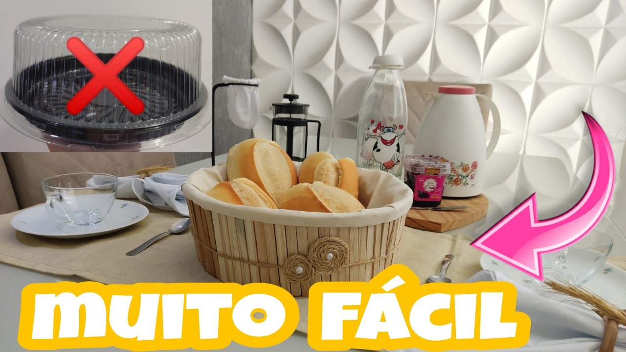 DIY | DIY MUITO FÁCIL| CESTA DE PÃO| FAÇA VOCÊ MESMO 😱😍| Raiana Ribeiro