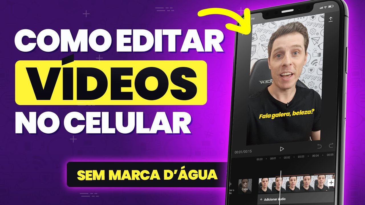 Como EDITAR VÍDEOS pelo Celular (IPHONE OU ANDROID) Aprenda TUDO em 10min.