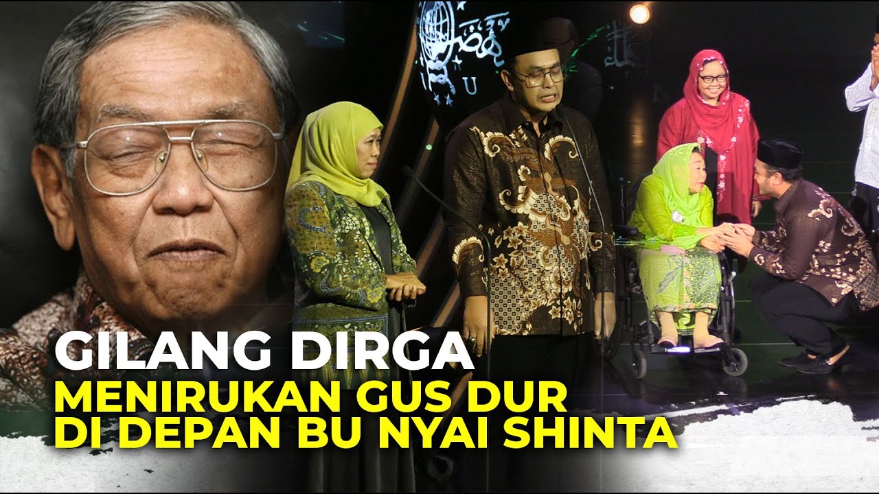 Lucu! Ketika Gilang Dirga Menirukan Gus Dur di Depan Bu Nyai Shinta | Anugerah 1 Abad NU