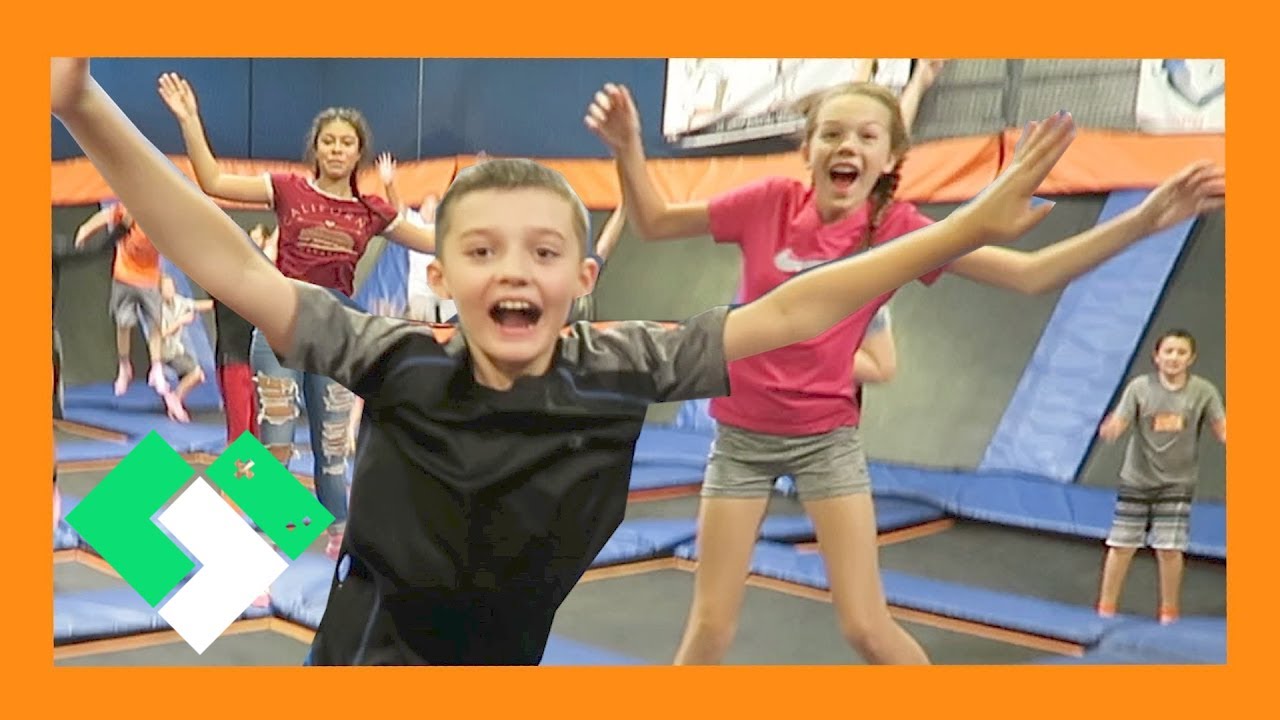 TRAMPOLINE PARK WITH FANS (Day 1698) | Clintus.tv