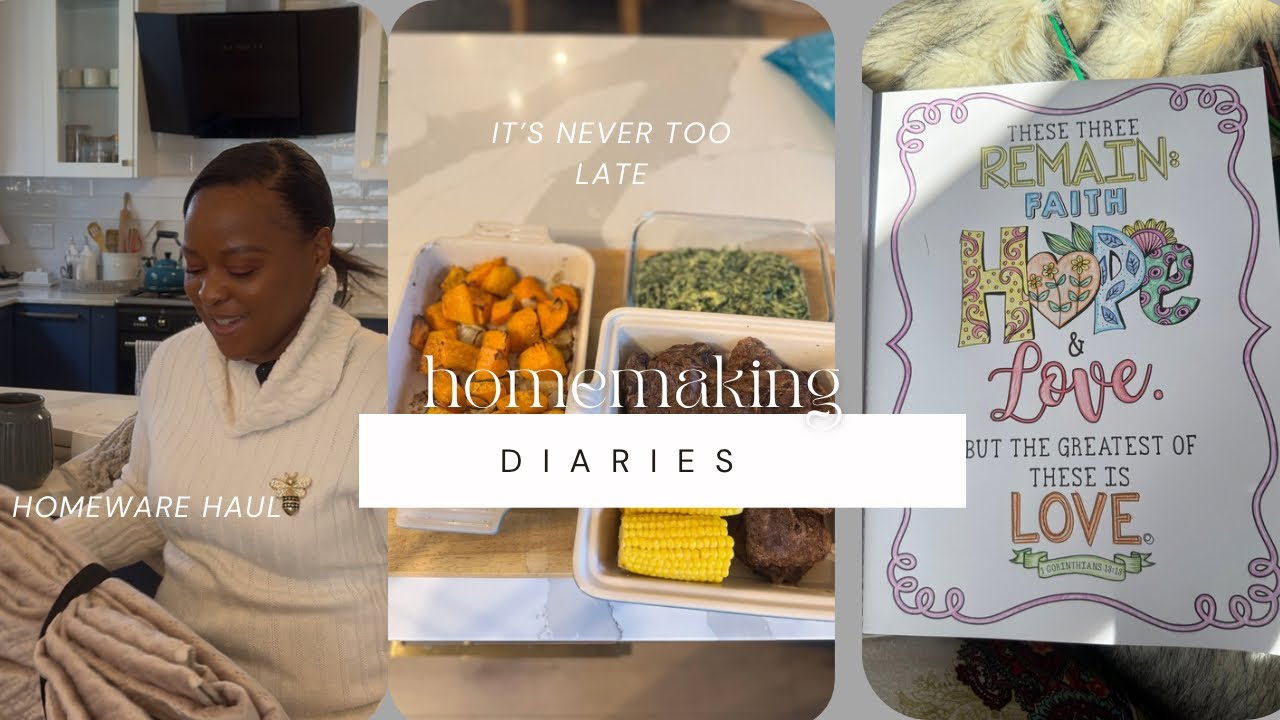 IT&rsquo;S NEVER TOO LATE. HOMEWARE HAUL #homemaker vlog