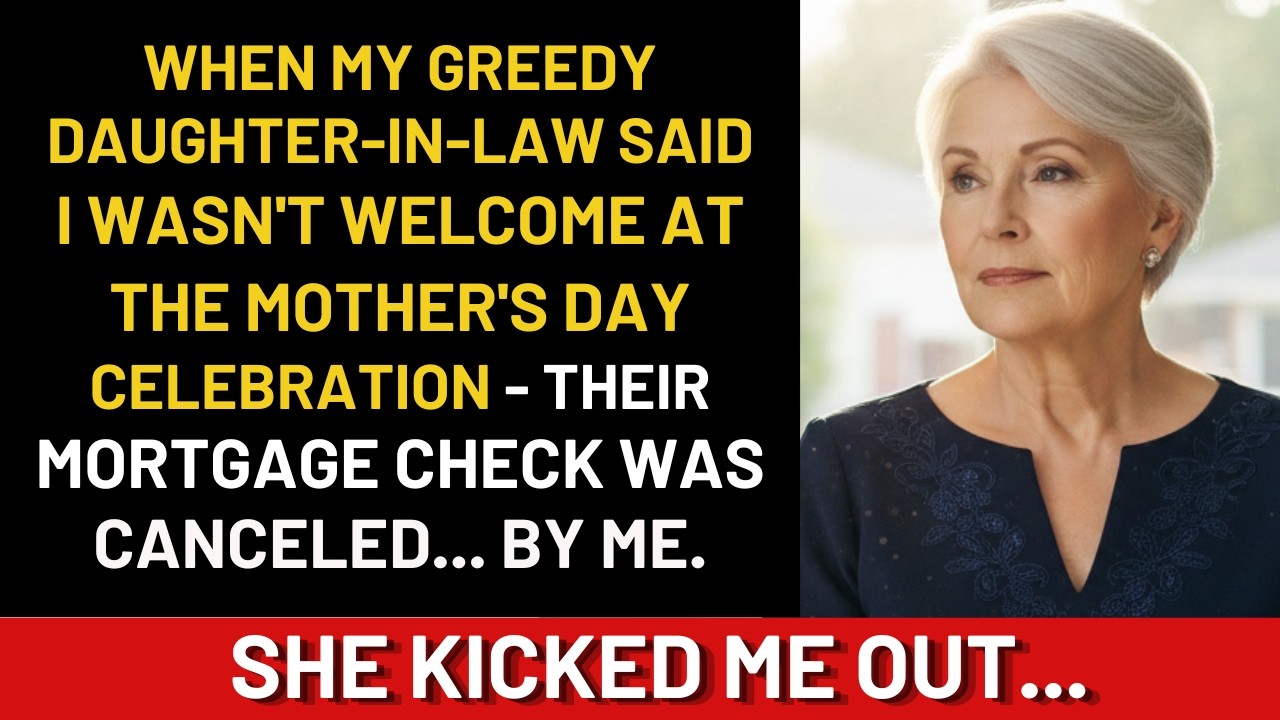 When my greedy daughter-in-law said I wasn’t welcome at the Mother’s Day celebration — their...