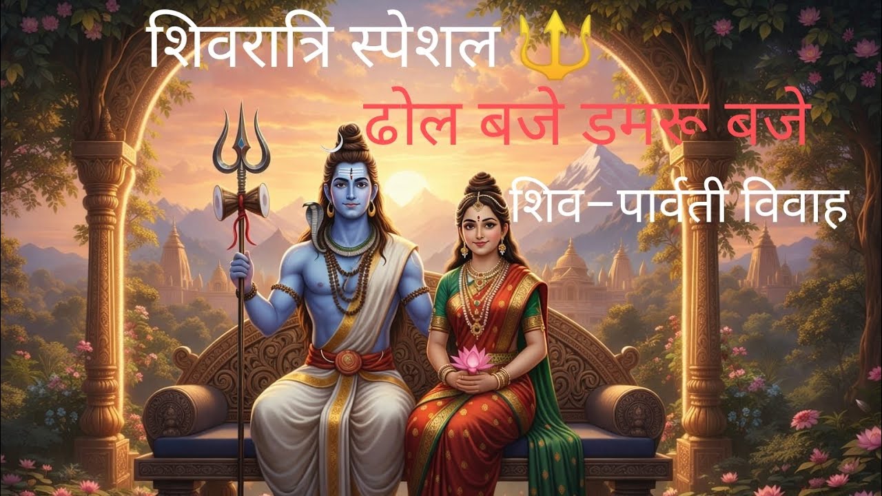 🔴 LIVE Shivratri Special Bhajan 2026 🥁🔱 | Dhol Baje Damru Baje | ShivParvati Vivah | Har Har Mahadev