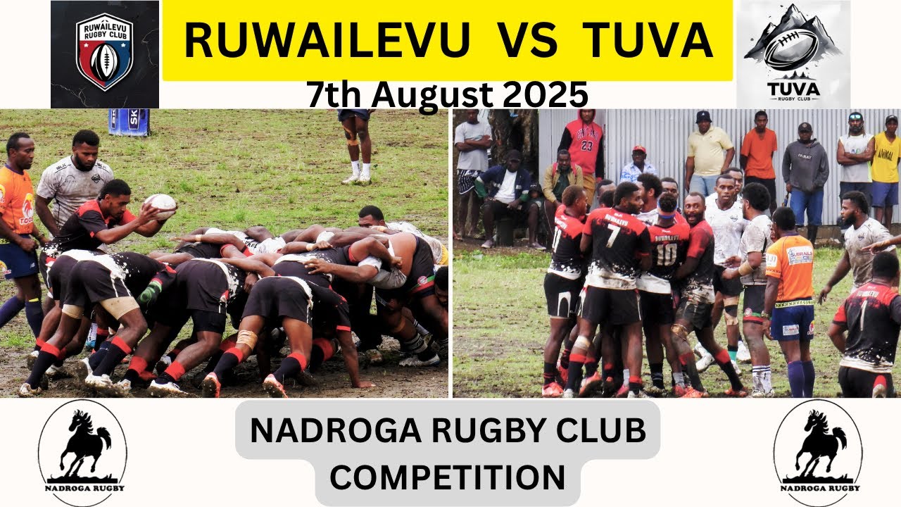 Ruwailevu vs Tuva men's rugby at the Nakalevu ground in Cuvu, on the 7th August 2025.