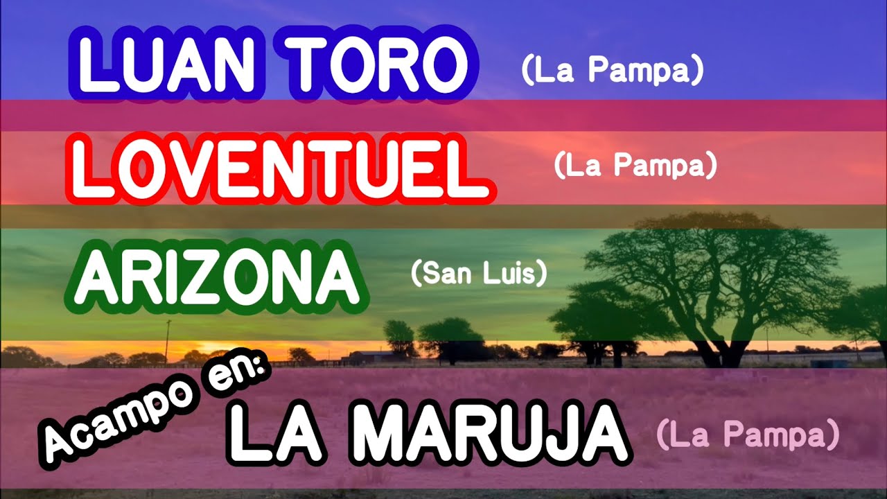 LUAN TORO| LOVENTUEL |ARIZONA(SL) | y acampe en La Maruja | La Pampa | en moto por Argentina