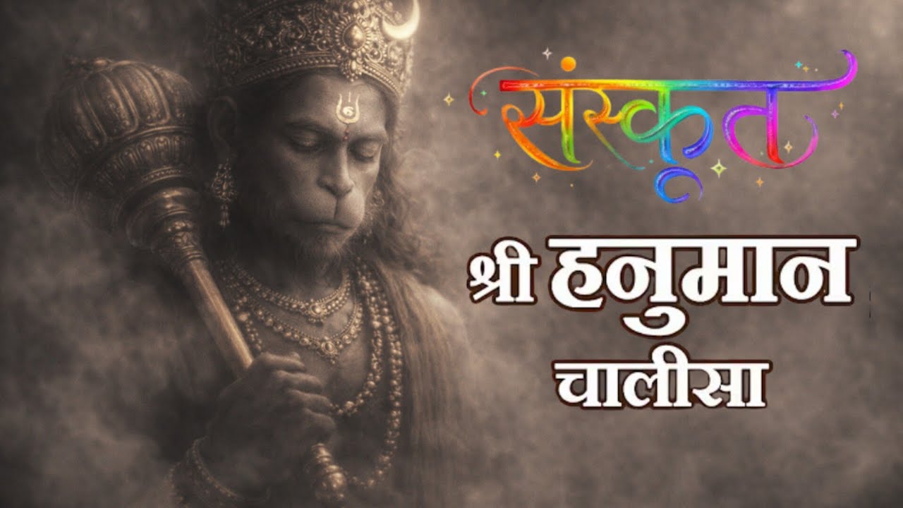 Powerful sanskrit version ll Hanuman Chalisa ll