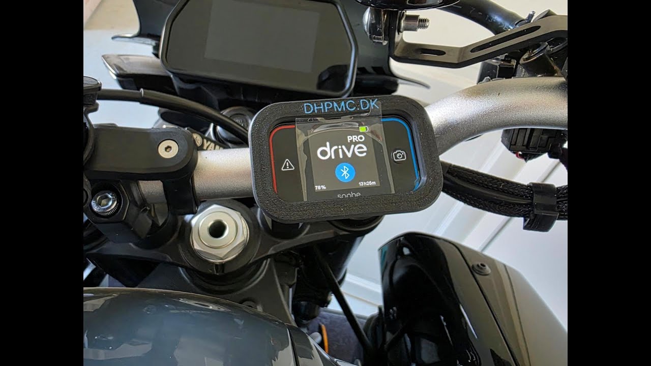 Saphe Drive Pro p&aring; motorcyklen