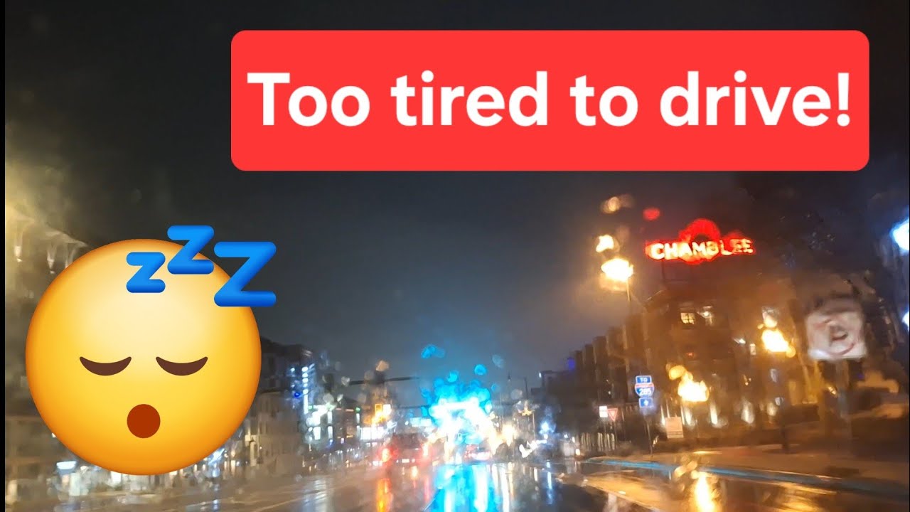 ASMR relaxing rain drive