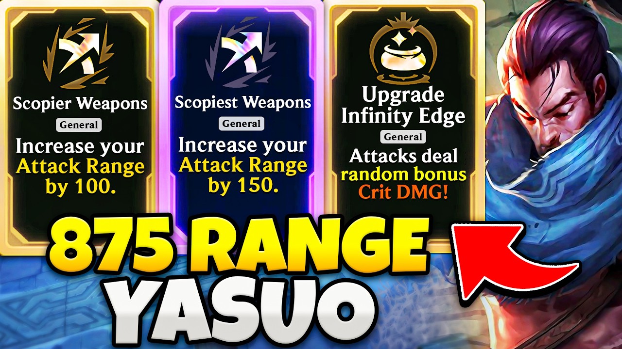 SNIPER Yasuo: 875 Attack Range + Upgraded Infinity Edge | ARAM Mayhem