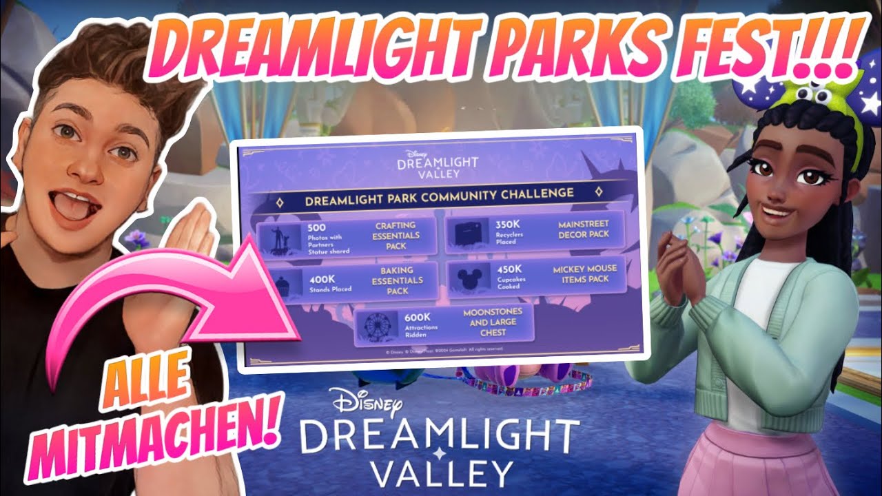 Neue DREAMLIGHT PARK COMMUNITY CHALLENGE ist DA + BELOHNUNGEN!!! 😍 | Disney Dreamlight Valley