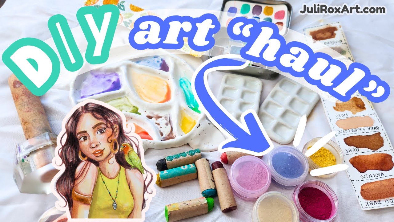 yes, I make my own art supplies ~ Homemade Art Haul