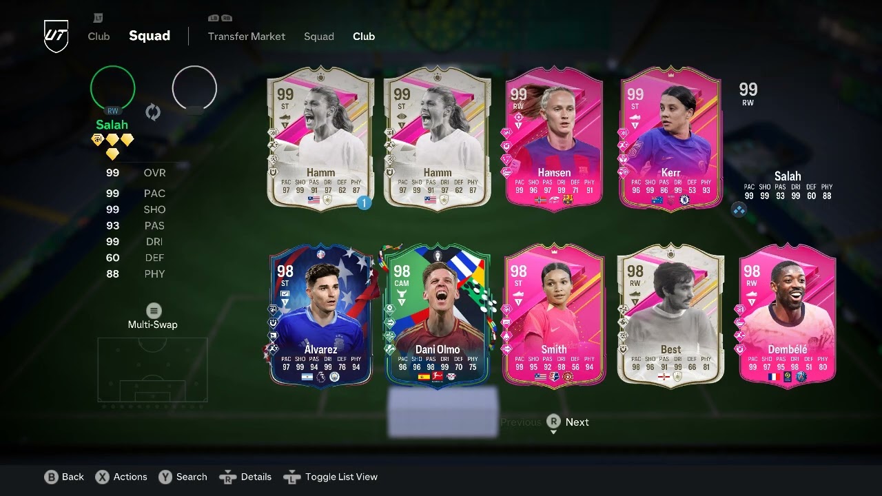 MY 99 RATED   TEAM CLUB REVEAL FC24 RTG  ! 