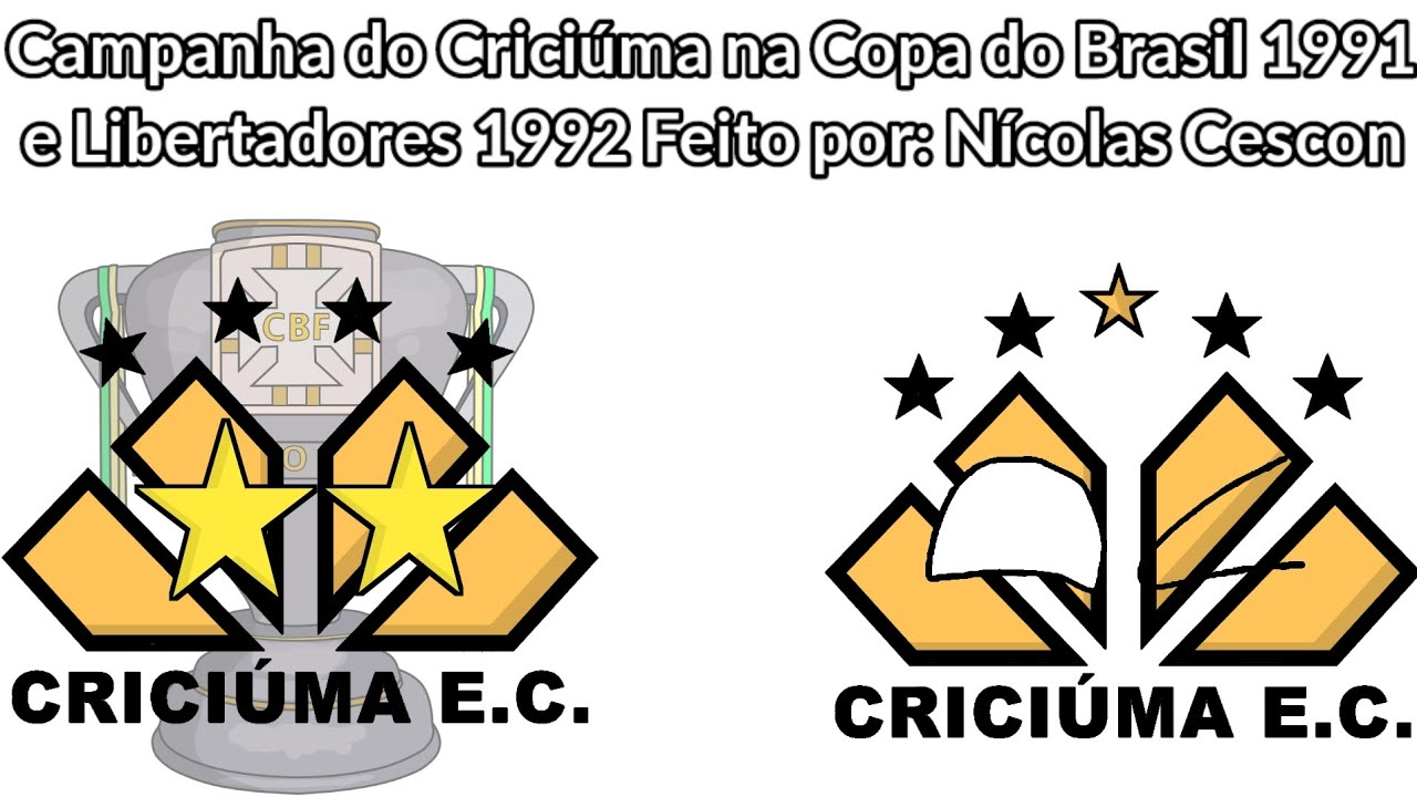 A campanha CHOCANTE do Criciúma na Copa do Brasil de 1991 e na Libertadores de 1992