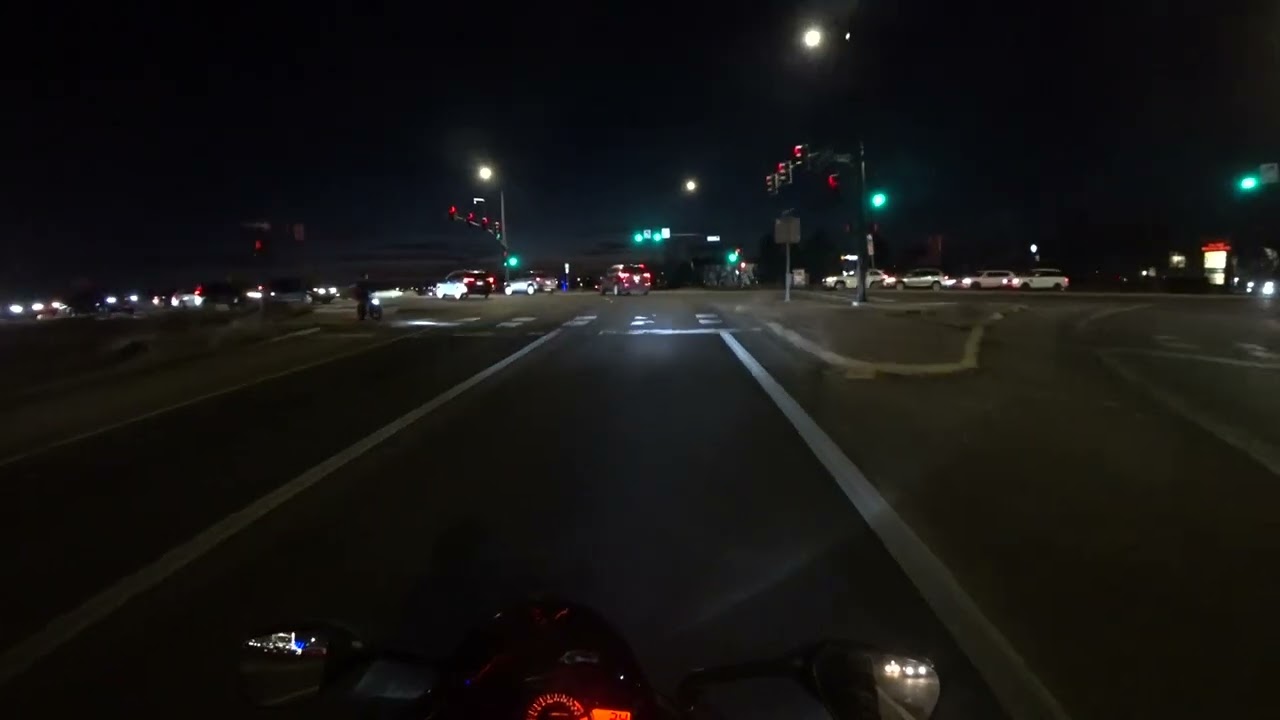 Cold night ride