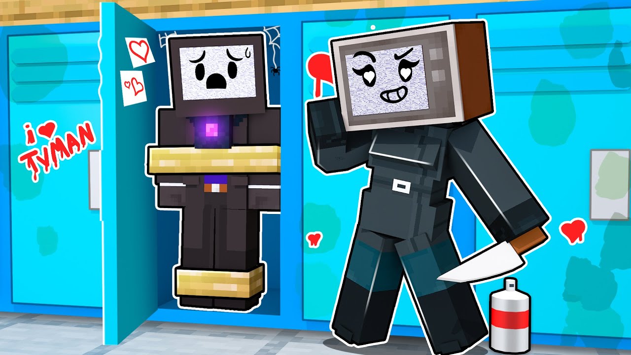 TV Man's YANDERE in Minecraft!