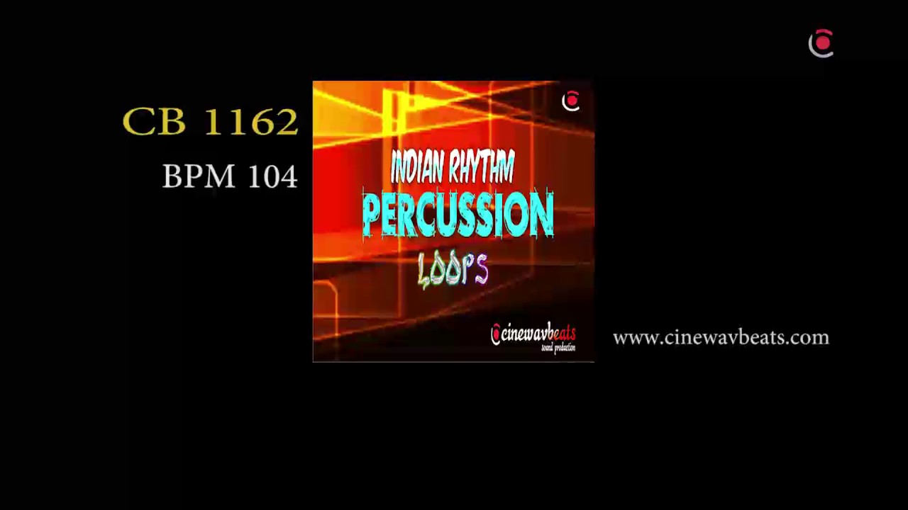 Collection of high-quality Indian percussion Loops, Bpm 104, CINEWAVBEATS