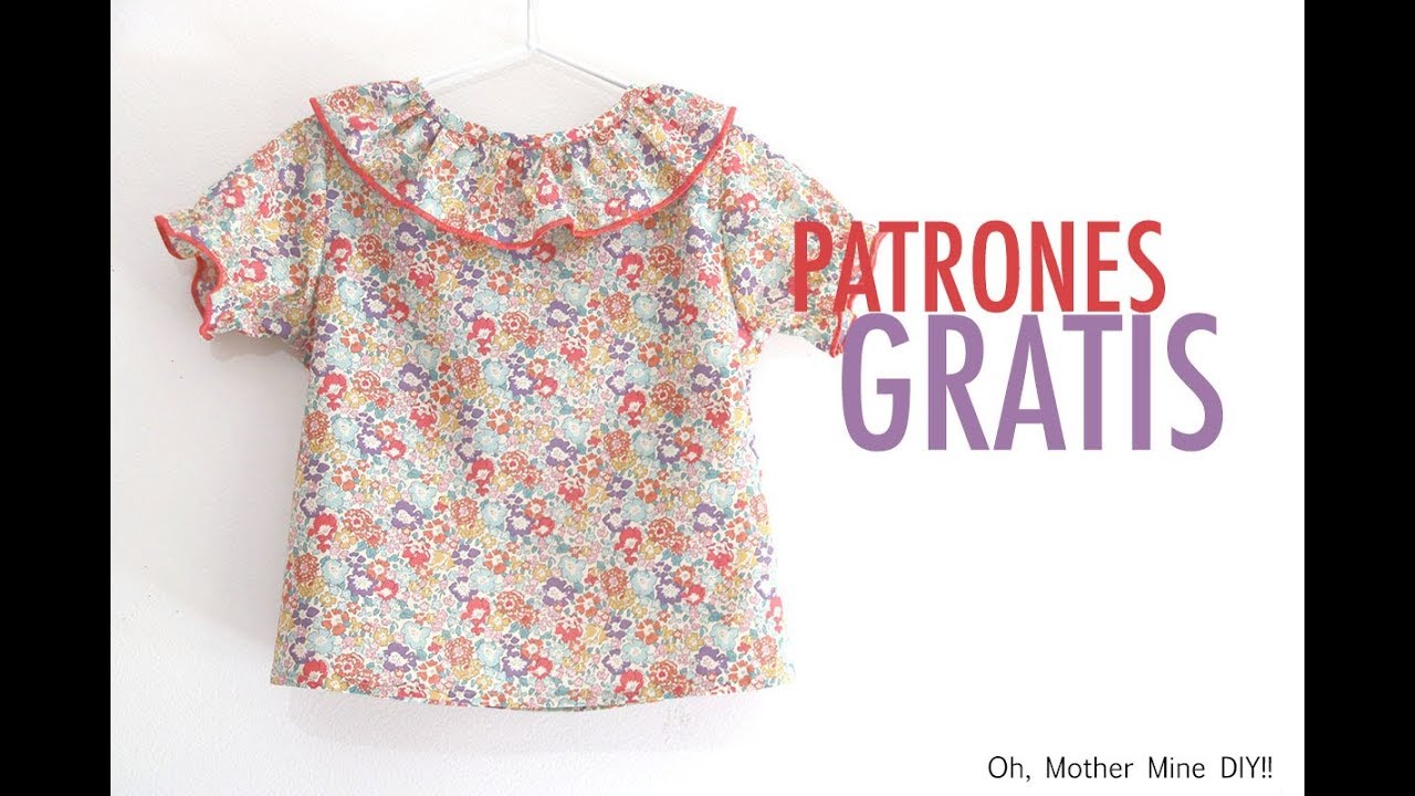 Patrones gratis: blusa tipo liberty para niñas (gratis en varias tallas)
