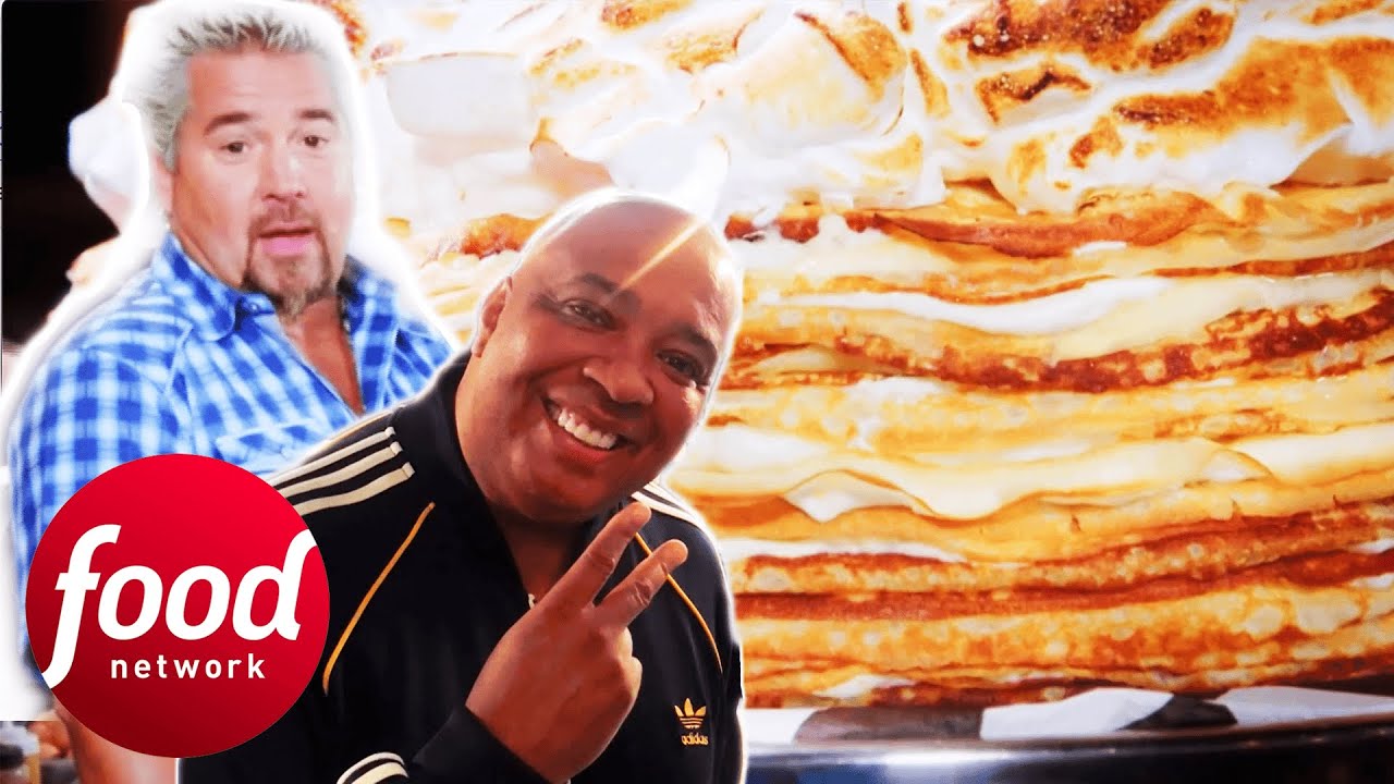 Guy & Rev Run Try Turkey Sandwich With A Twist! | Diners, Drive-Ins & Dives