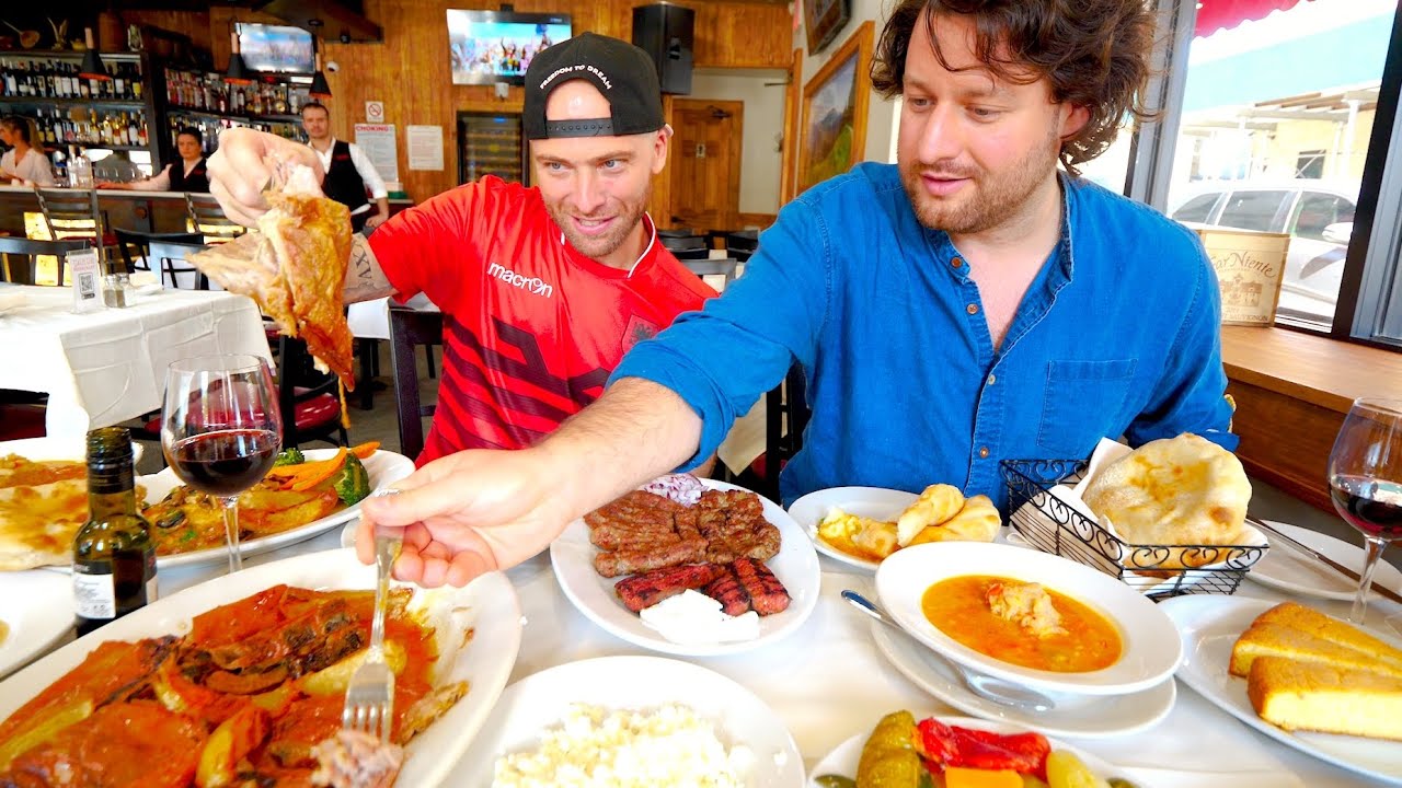 Endless ALBANIAN FOOD TOUR of Little Italy in the Bronx, NYC!!