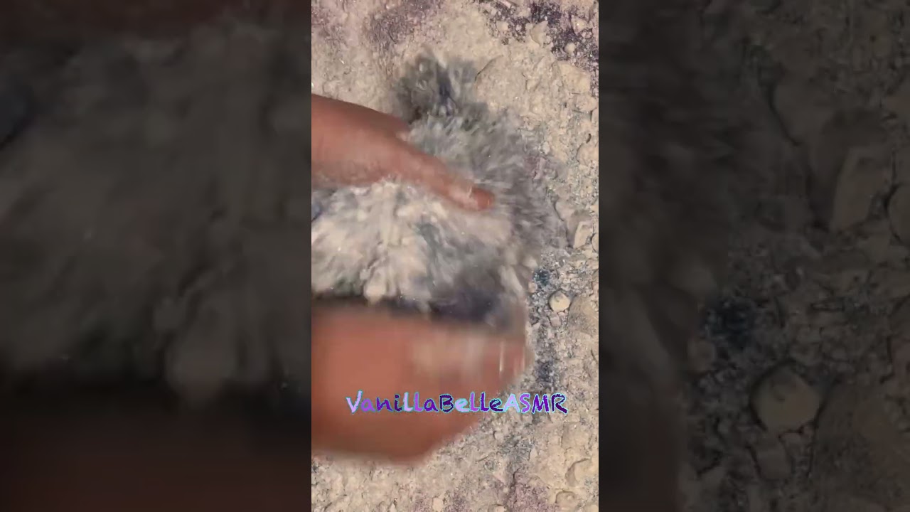 Chalk Block ASMR Crush | Powder Play | Dusty | Glass Sounds | Glitter Pours