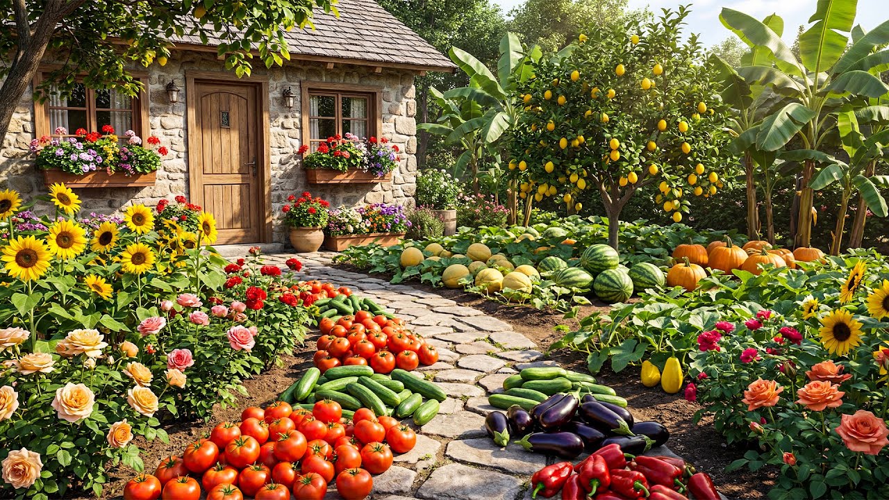 My Dream Small Garden  - A Journey to Peaceful Slow Living 🌿