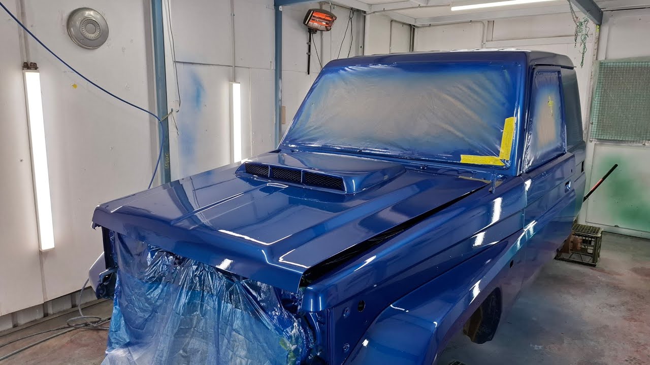 Painting the landcruiser
