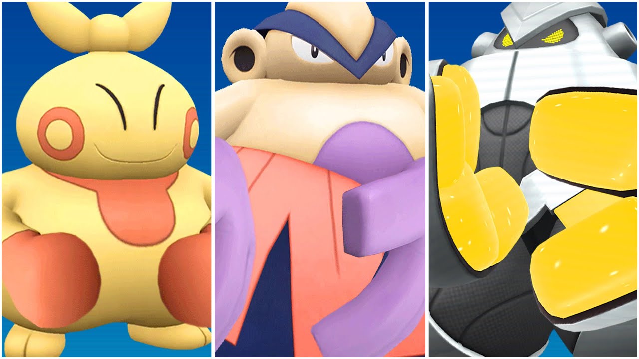 FULL MAKUHITA EVOLUTION TEAM! Shiny Makuhita, Hariyama, Iron Hands Paradox Moveset Scarlet Violet