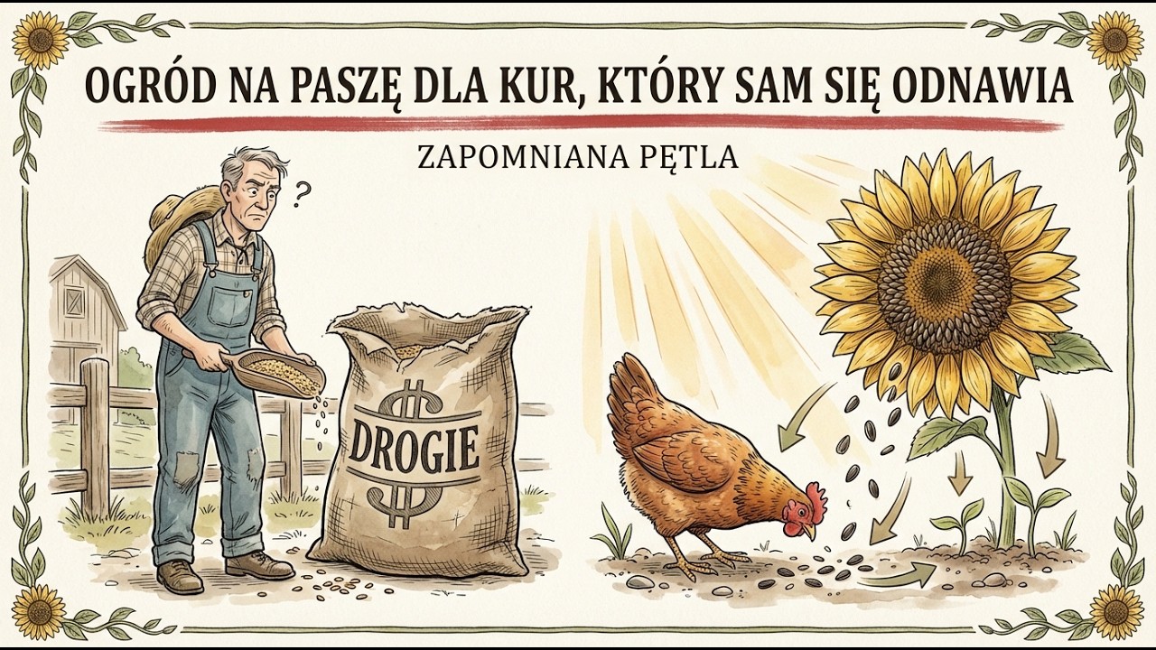 Ogród na paszę dla kur, który sam się wysiewa — zapomniana pętla