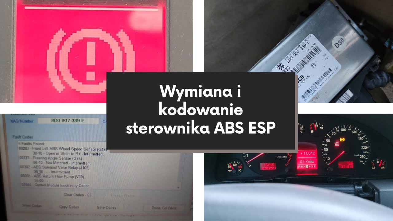 Wymiana i programowanie sterownika ABS ESP Audi A6 C5 4.2 najtańsze V8 - czy uda się naprawić? cz3