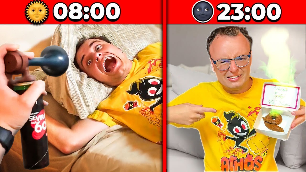 24 HORAS trolando o NAMORADO DA MINHA IRMÃ!! (Athos)
