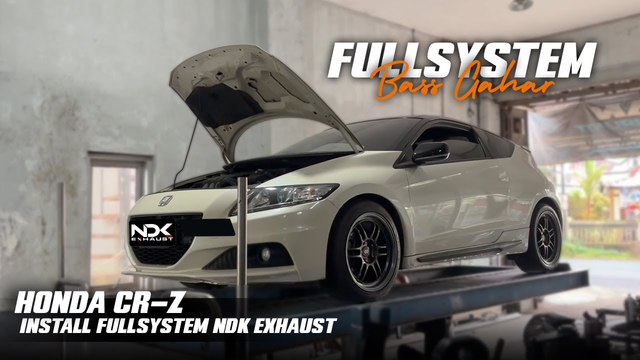 Fullsystem NDK Exhaust di Honda CR-Z !!! Suara makin gahar, tampilan makin sporty !