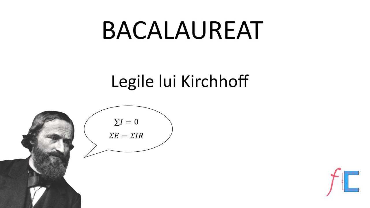 BAC - Legile lui Kirchhoff cu aplicație