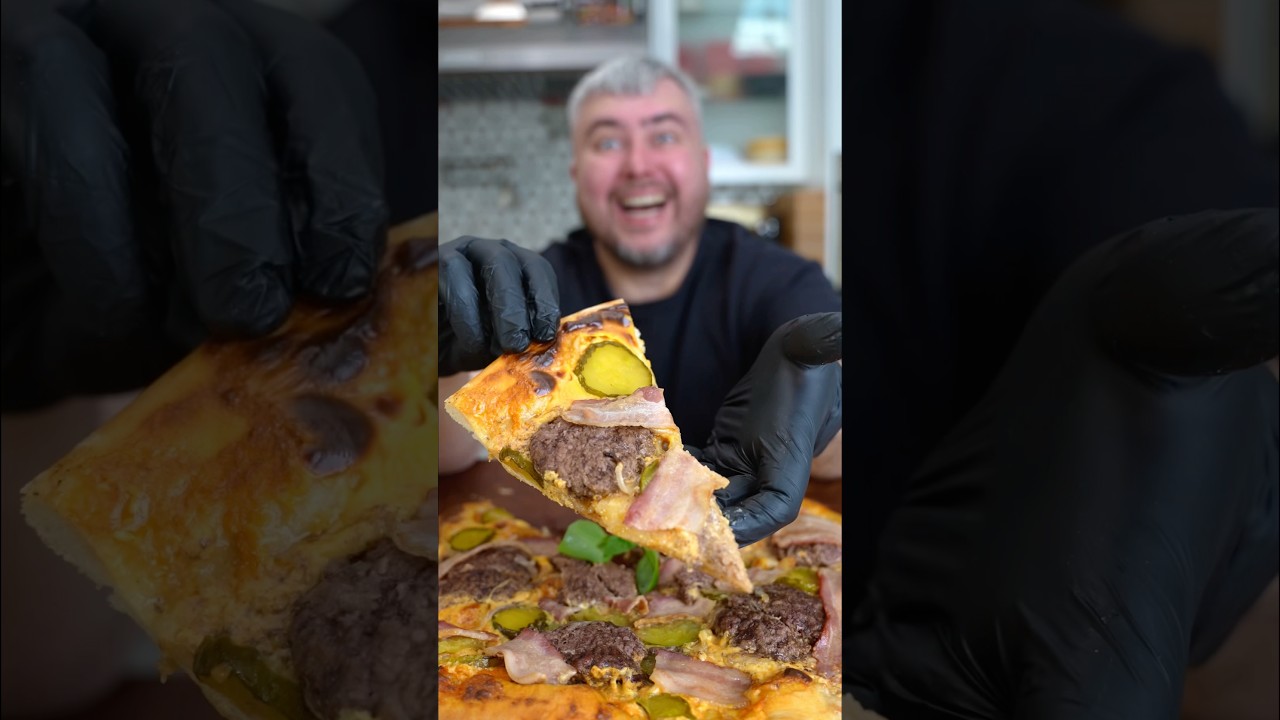 Prawdziwa pizza z cheeseburgerem 🍕